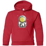 Sweatshirts Red / YS Cute Astronaut Youth Hoodie