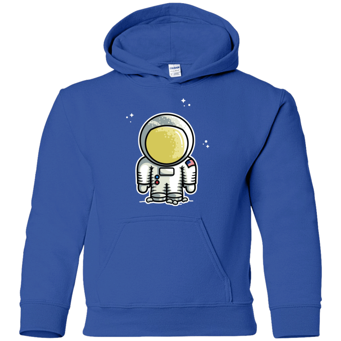 Sweatshirts Royal / YS Cute Astronaut Youth Hoodie