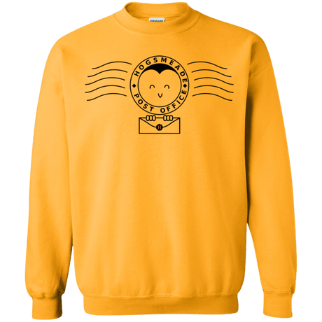 Sweatshirts Gold / S Cute Hogsmeade Post Office Stamp Crewneck Sweatshirt