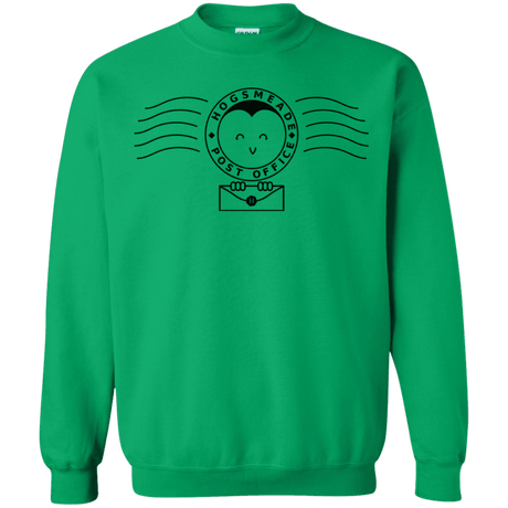 Sweatshirts Irish Green / S Cute Hogsmeade Post Office Stamp Crewneck Sweatshirt