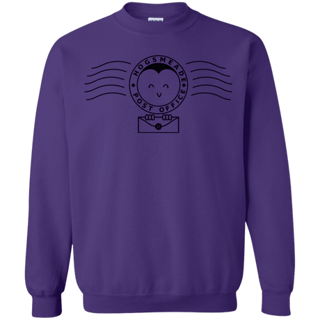 Sweatshirts Purple / S Cute Hogsmeade Post Office Stamp Crewneck Sweatshirt