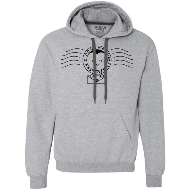 Sweatshirts Sport Grey / S Cute Hogsmeade Post Office Stamp Premium Fleece Hoodie