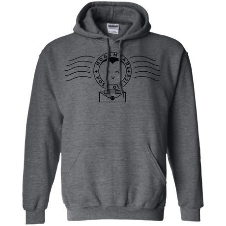 Sweatshirts Dark Heather / S Cute Hogsmeade Post Office Stamp Pullover Hoodie