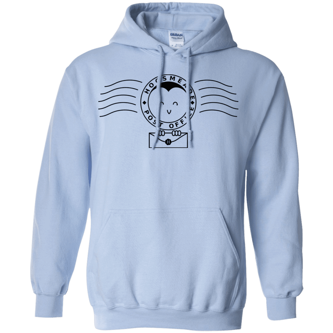 Sweatshirts Light Blue / S Cute Hogsmeade Post Office Stamp Pullover Hoodie