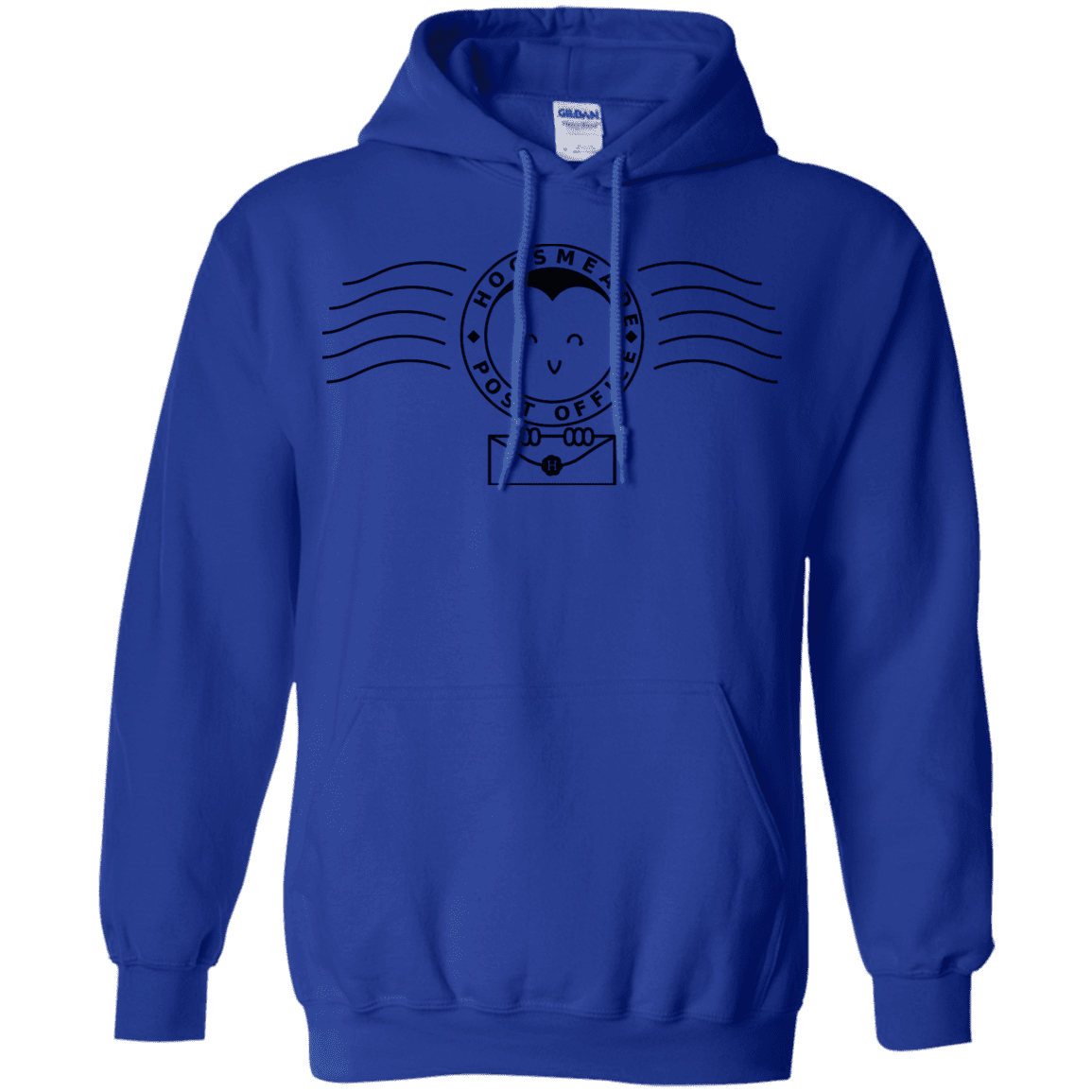 Sweatshirts Royal / S Cute Hogsmeade Post Office Stamp Pullover Hoodie