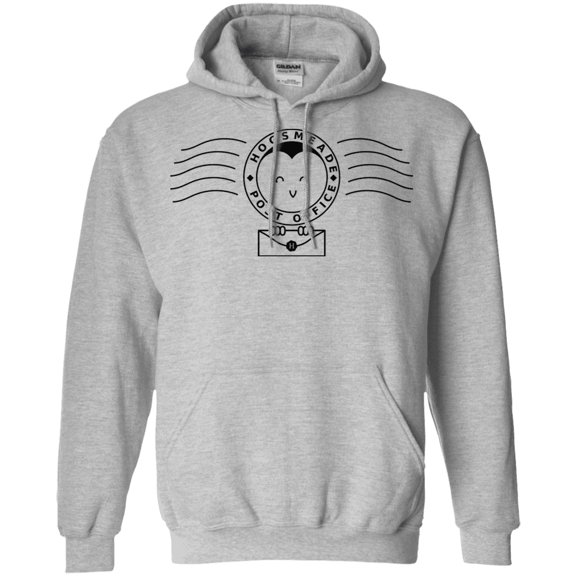 Sweatshirts Sport Grey / S Cute Hogsmeade Post Office Stamp Pullover Hoodie