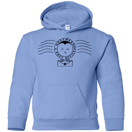 Sweatshirts Carolina Blue / YS Cute Hogsmeade Post Office Stamp Youth Hoodie