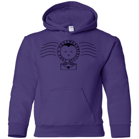 Sweatshirts Purple / YS Cute Hogsmeade Post Office Stamp Youth Hoodie