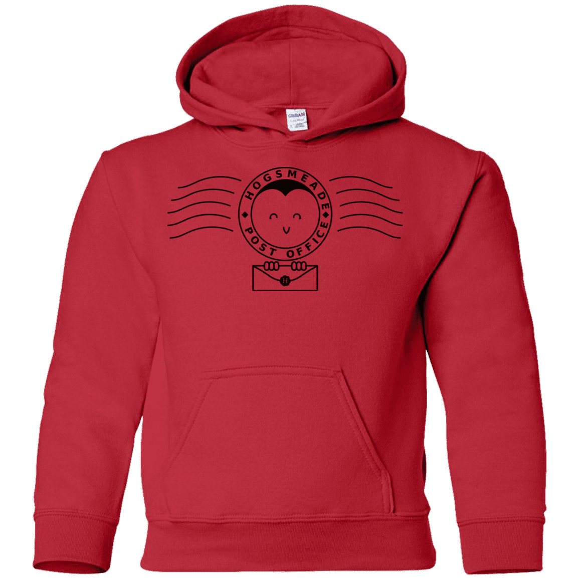 Sweatshirts Red / YS Cute Hogsmeade Post Office Stamp Youth Hoodie