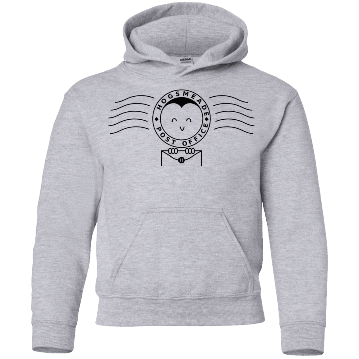 Sweatshirts Sport Grey / YS Cute Hogsmeade Post Office Stamp Youth Hoodie