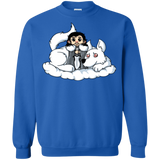 Sweatshirts Royal / Small Cute Jon Snow and  Ghost Crewneck Sweatshirt