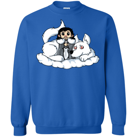 Sweatshirts Royal / Small Cute Jon Snow and  Ghost Crewneck Sweatshirt