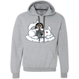 Sweatshirts Sport Grey / Small Cute Jon Snow and  Ghost Premium Fleece Hoodie
