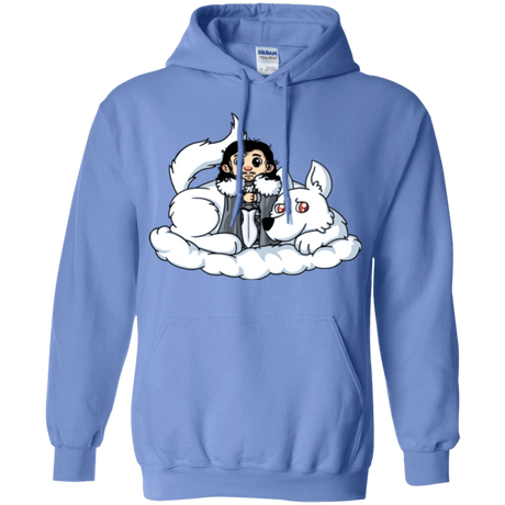 Sweatshirts Carolina Blue / Small Cute Jon Snow and  Ghost Pullover Hoodie