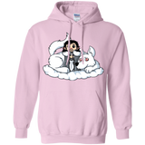 Sweatshirts Light Pink / Small Cute Jon Snow and  Ghost Pullover Hoodie