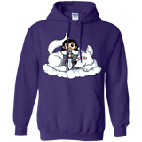 Sweatshirts Purple / Small Cute Jon Snow and  Ghost Pullover Hoodie