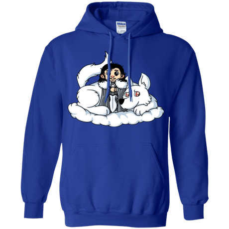 Sweatshirts Royal / Small Cute Jon Snow and  Ghost Pullover Hoodie