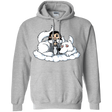 Sweatshirts Sport Grey / Small Cute Jon Snow and  Ghost Pullover Hoodie