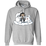 Sweatshirts Sport Grey / Small Cute Jon Snow and  Ghost Pullover Hoodie