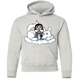 Sweatshirts Ash / YS Cute Jon Snow and  Ghost Youth Hoodie