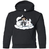 Sweatshirts Black / YS Cute Jon Snow and  Ghost Youth Hoodie