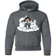 Sweatshirts Dark Heather / YS Cute Jon Snow and  Ghost Youth Hoodie