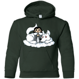Sweatshirts Forest Green / YS Cute Jon Snow and  Ghost Youth Hoodie