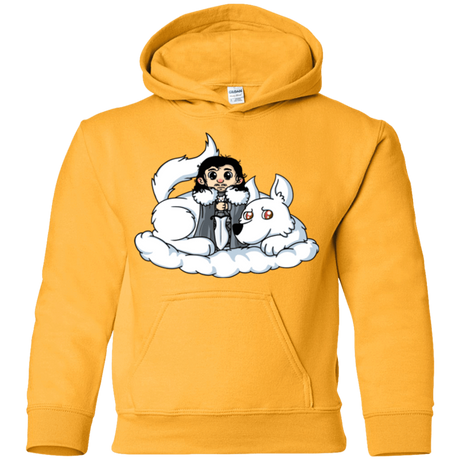 Sweatshirts Gold / YS Cute Jon Snow and  Ghost Youth Hoodie