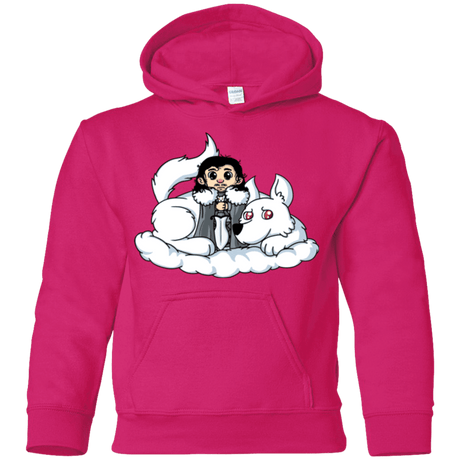 Sweatshirts Heliconia / YS Cute Jon Snow and  Ghost Youth Hoodie