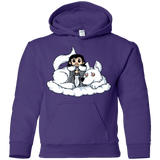 Sweatshirts Purple / YS Cute Jon Snow and  Ghost Youth Hoodie