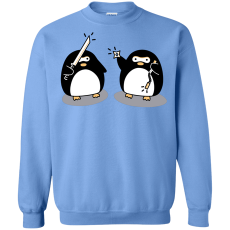 Sweatshirts Carolina Blue / S Cute Ninja Penguins Crewneck Sweatshirt