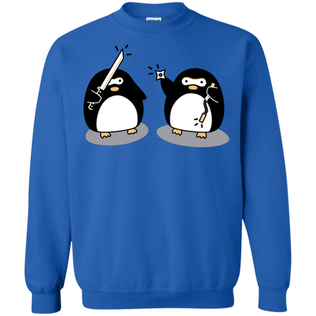 Sweatshirts Royal / S Cute Ninja Penguins Crewneck Sweatshirt