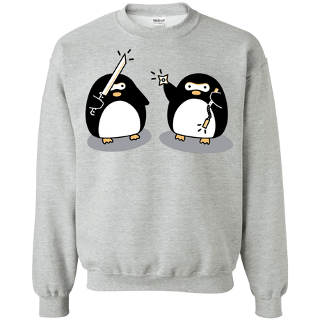 Sweatshirts Sport Grey / S Cute Ninja Penguins Crewneck Sweatshirt