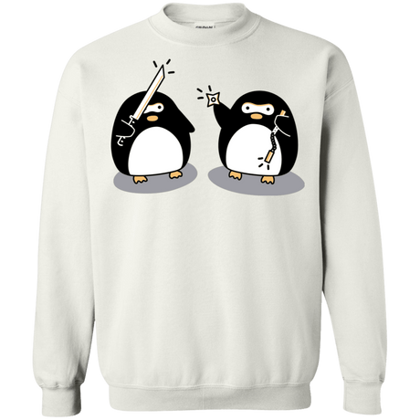 Sweatshirts White / S Cute Ninja Penguins Crewneck Sweatshirt