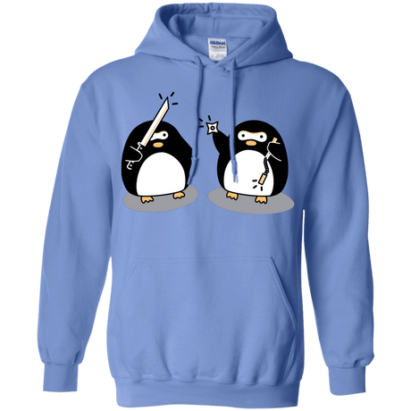 Sweatshirts Carolina Blue / S Cute Ninja Penguins Pullover Hoodie