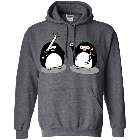 Sweatshirts Dark Heather / S Cute Ninja Penguins Pullover Hoodie