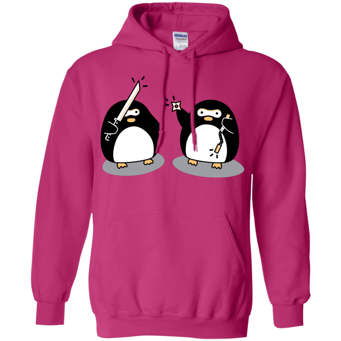 Sweatshirts Heliconia / S Cute Ninja Penguins Pullover Hoodie