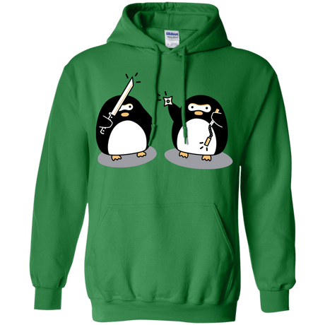 Sweatshirts Irish Green / S Cute Ninja Penguins Pullover Hoodie