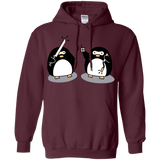 Sweatshirts Maroon / S Cute Ninja Penguins Pullover Hoodie