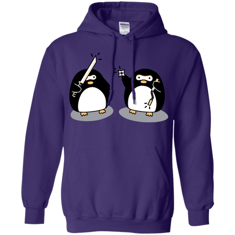 Sweatshirts Purple / S Cute Ninja Penguins Pullover Hoodie