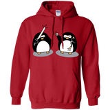 Sweatshirts Red / S Cute Ninja Penguins Pullover Hoodie