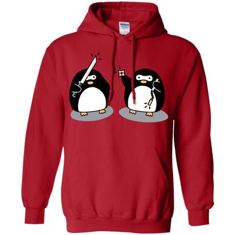 Sweatshirts Red / S Cute Ninja Penguins Pullover Hoodie