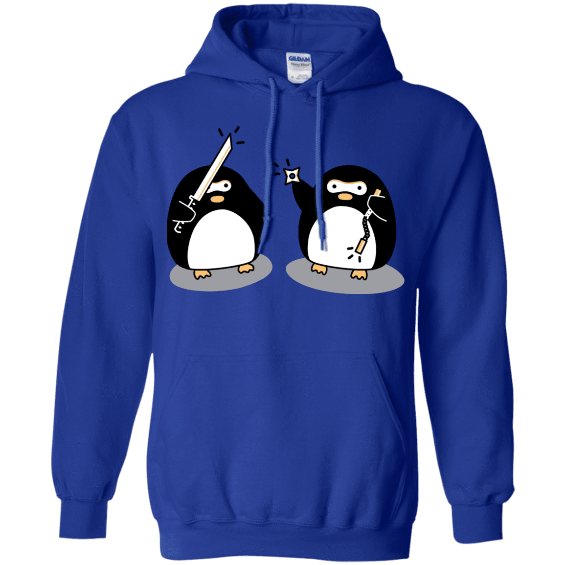 Sweatshirts Royal / S Cute Ninja Penguins Pullover Hoodie