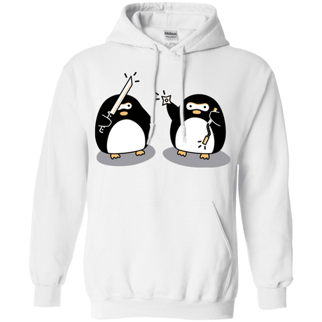 Sweatshirts White / S Cute Ninja Penguins Pullover Hoodie