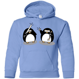 Sweatshirts Carolina Blue / YS Cute Ninja Penguins Youth Hoodie