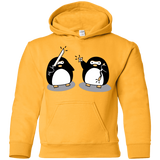 Sweatshirts Gold / YS Cute Ninja Penguins Youth Hoodie