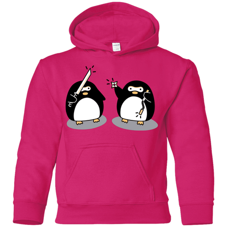 Sweatshirts Heliconia / YS Cute Ninja Penguins Youth Hoodie