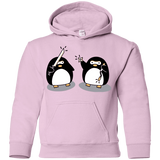 Sweatshirts Light Pink / YS Cute Ninja Penguins Youth Hoodie