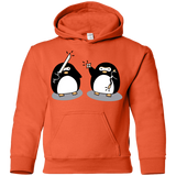 Sweatshirts Orange / YS Cute Ninja Penguins Youth Hoodie