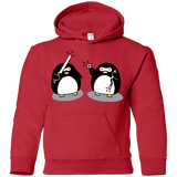 Sweatshirts Red / YS Cute Ninja Penguins Youth Hoodie